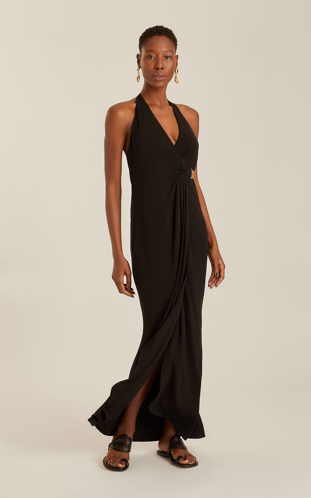 Vestido Alças Cruzadas Preto - Lenny Niemeyer